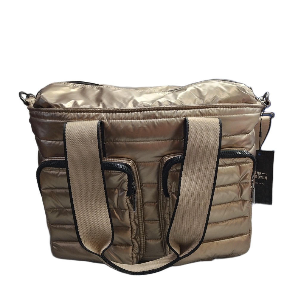 Think Royln Life on the Fly Crossbody Bag Womens Multi Quilted Detachable Strap